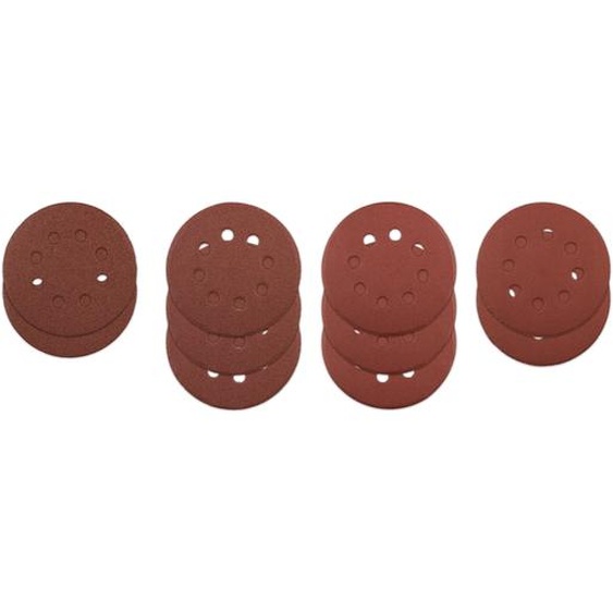 Assortiment 10 abrasifs diam. 125 mm auto-agrippants pour ponceuses excentriques