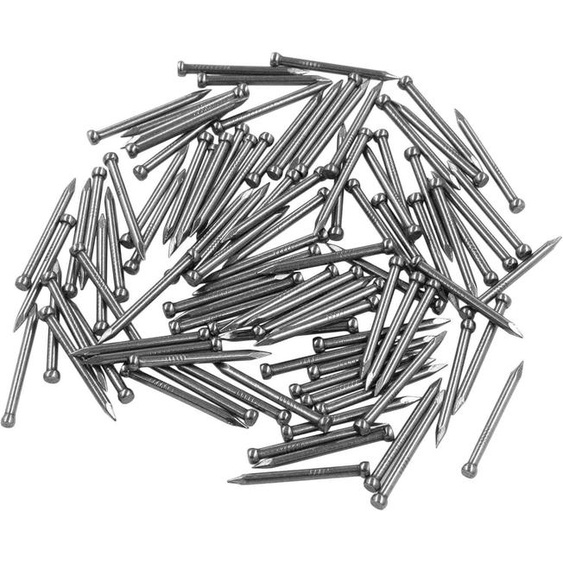 Assortiment de clous en acier au carbone, 100 pièces, galvanisés, de 28 mm, pour la menuiserie et la fixation