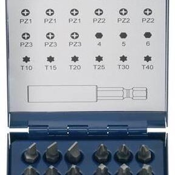 Assortiment dembouts 31 pièces à fente/PH/PZD/TX avec aimant et jonc darrêt
