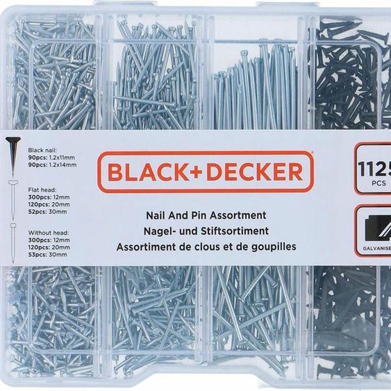 Assortiment Dongles 1125 Pièces Black+decker