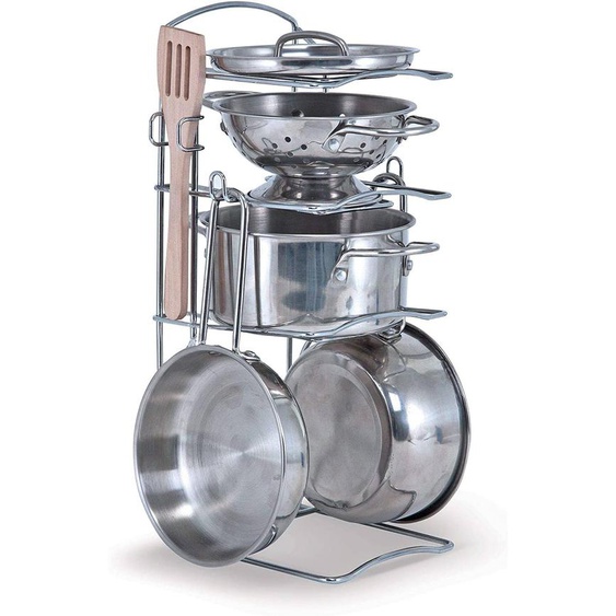 Assortiment Poêlons Et Casseroles Gris