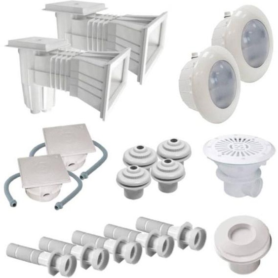 Astral Kit pièces à sceller piscine 11x5m béton/liner (LED)