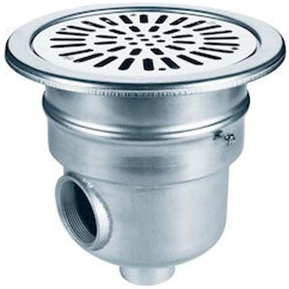 Astralpool en acier inoxydable 00268 Aisi316 – Écoulement rond pour piscine – Sortie latérale – Sortie 2 pouces – Argent – Argent – Taille unique