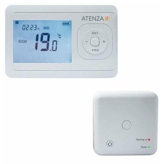 Atenza - Thermostat Programmable sans Fil + Récepteur hf
