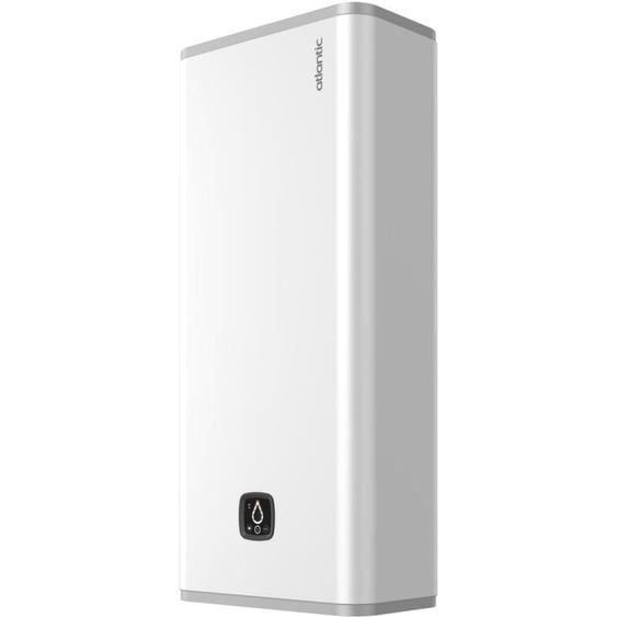 Atlantic - Chauffe-eau plat multi postions lineo stéatite connecté 80L Blanc - 157209