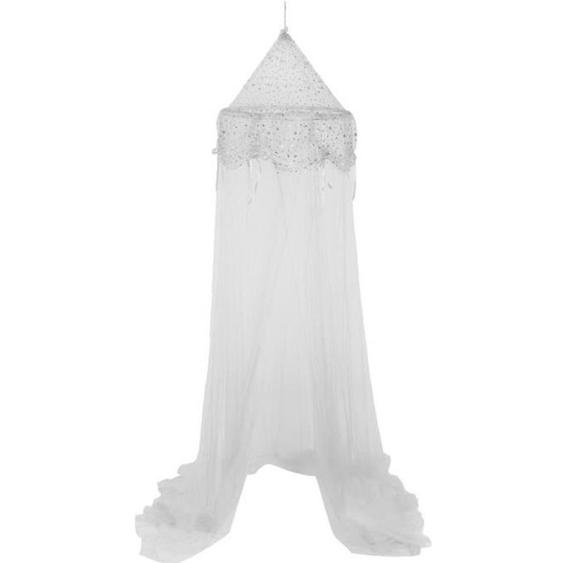 Ciel de lit enfant - ATMOSPHERA - Princesse - Gris Argent - D. 60 cm - H. 250 cm