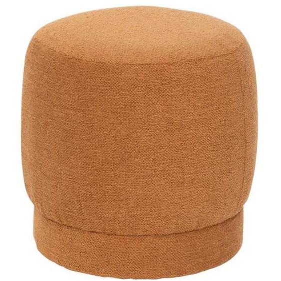 Atmosphera - Pouf en bouclette AMEA - Orange