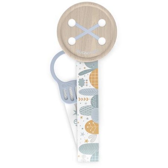 Attache-sucette Avec Ruban Textile Bleu