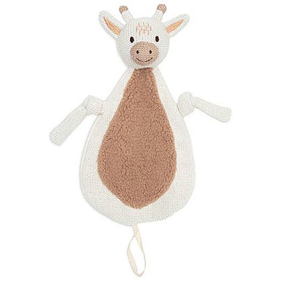 Attache Sucette En Coton Girafe