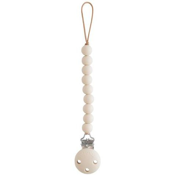 Attache Sucette En Silicone Beige