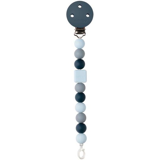 Attache Tétine Silicone Bleu