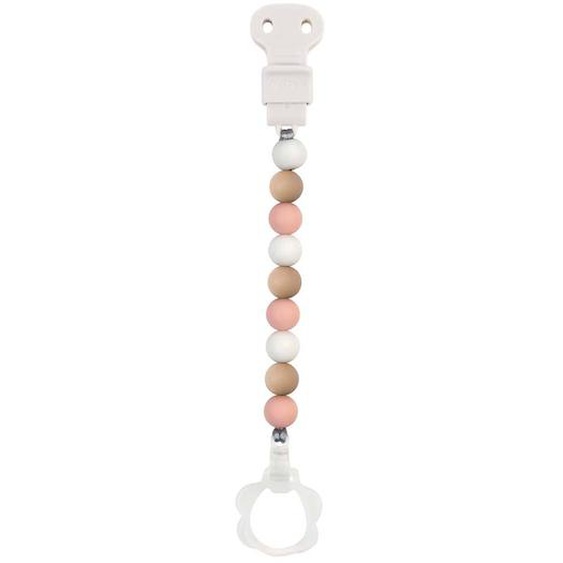 Attache Tétine Silicone Rose