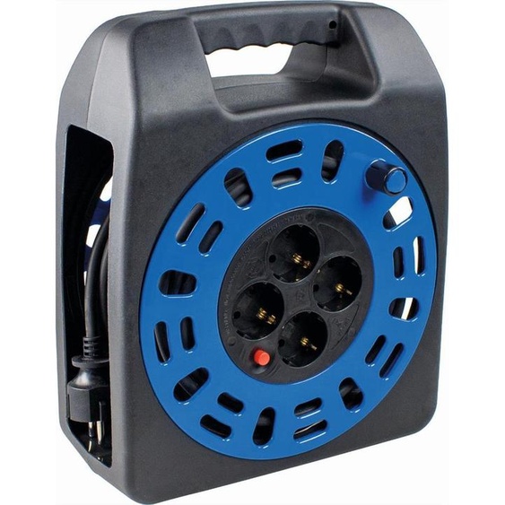 Aufrollkabelbox 4x Schutzkontakt AC230V, 20 m (393.0060)