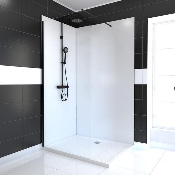 Aurlane - Lot de 2 Panneaux muraux Aluminium blanc - 90+120x210 cm - Profilés anodisé brillant