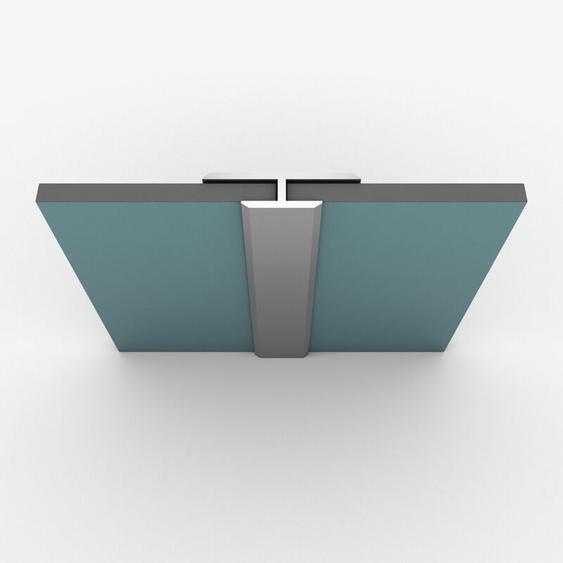 Profilé de jonction en aluminium finition anodisé brillant pour panneaux muraux - 20x5x2100 mm