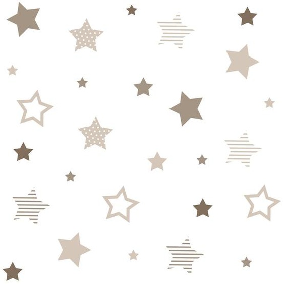 Autocollant Mural Détoiles Pour Enfants Beige