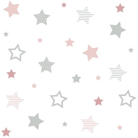Autocollant Mural Détoiles Pour Enfants Rose