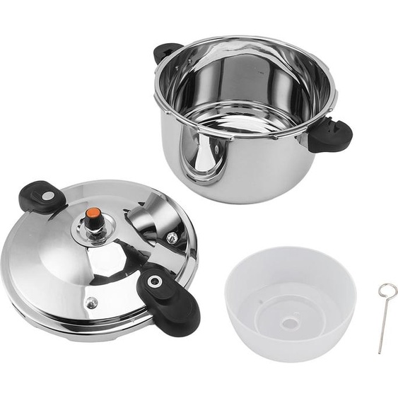 Autocuiseur 80kpa à double poignée en acier inoxydable de grande capacité pour cuisiner instantanément sur une cuisinière électrique à gaz 10L