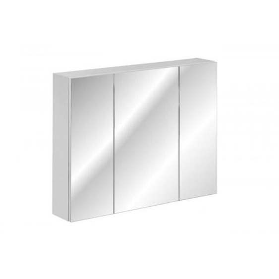 Autres meubles salle de bain - Armoire miroir mural - 100 x 16 x 75 cm - Havana White Blanc
