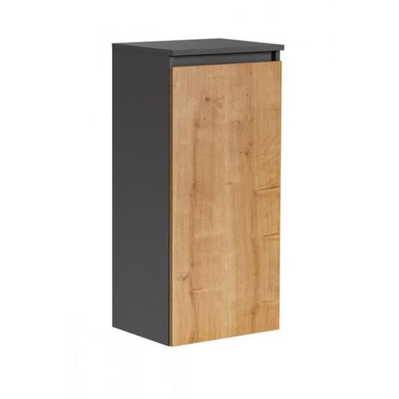Autres meubles salle de bain - Armoire panier à linge - 40 x 33 x 87 cm - Monako Grey Gris