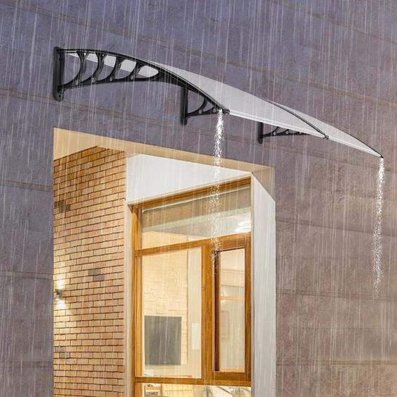 Auvent de porte, protection contre les intempéries, protection contre les UV, transparent