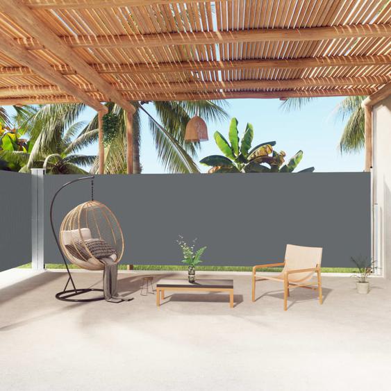 Auvent latéral rétractable Anthracite 180x1000 cm