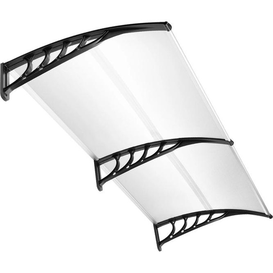 Auvent - Polycarbonate - Protection UV - Résistant aux intempéries - Protection contre le soleil et la pluie - Capacité de charge de 15 kg - Montage facile - Transparent
