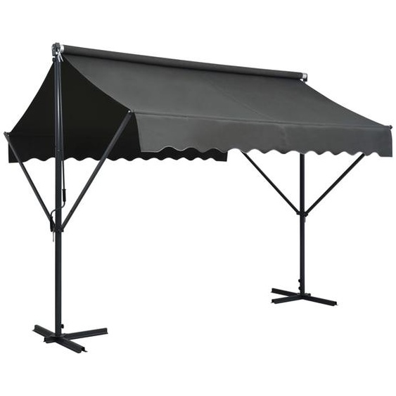 Auvent sur pied 300 x 300 cm Anthracite