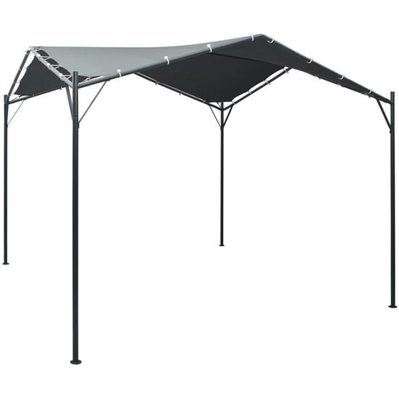 Auvent tente belvédère 3x3 m Acier Anthracite