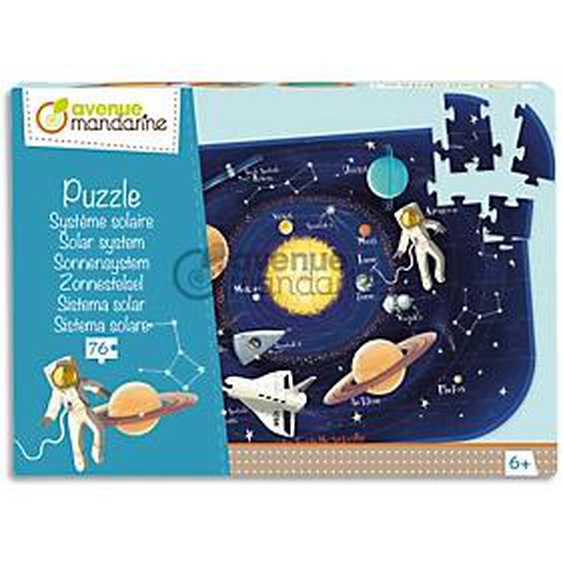 AVENUE MANDARINE Puzzle 76 pièces, Système solaire