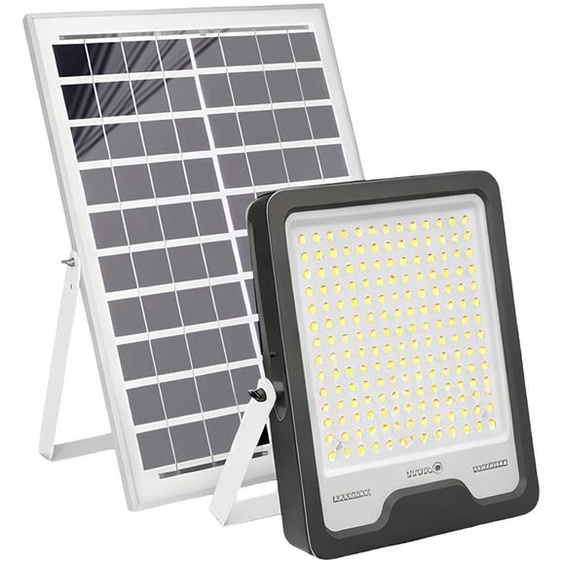 Avizar, projecteur solaire à LED 20 W, 25 000 mAh, pour éclairage extérieur, noir