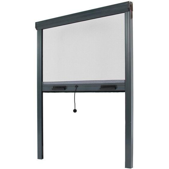 Avosdim - moustiquaire enroulable l 150 x h 160 cm alu gris – recoupable – pose facile – protection insectes – pour fenêtre