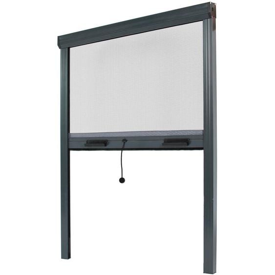 Avosdim - Store moustiquaire Recoupable Alu - l 100 x h 160 cm - Gris - Unitaire