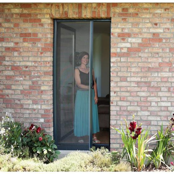 Avosdim - Store Moustiquaire Recoupable alu pour Porte Blanc - l 140 x h 230 cm