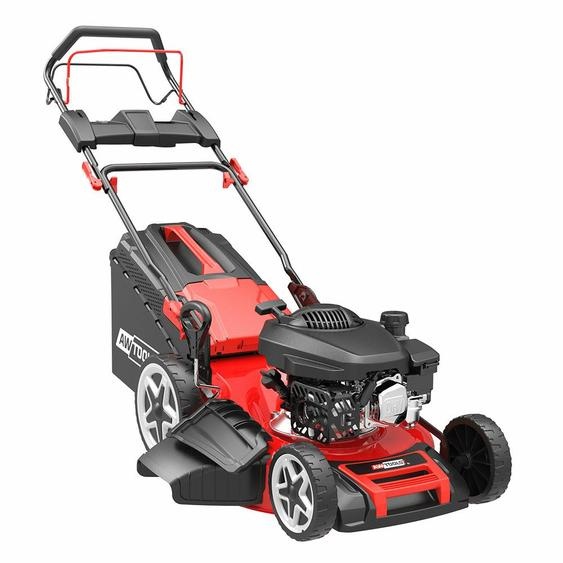 Awtools Tondeuse à gazon à essence avec démarrage électrique 3.0Kw 4.0Hp 173Cc