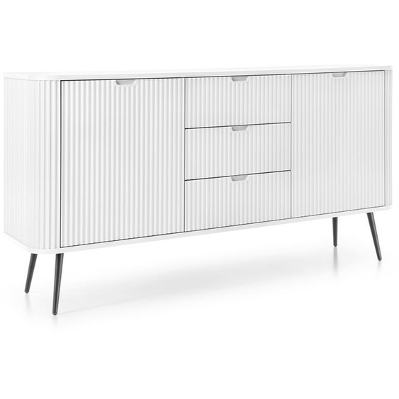 AX LIVING Armoire à tiroirs Commode Salvia KSZ168 168 cm de large, Blanc