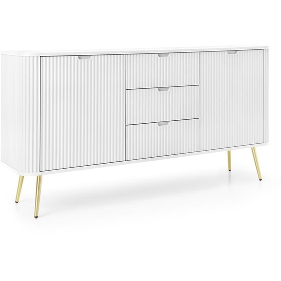 AX LIVING Armoire à tiroirs Commode Salvia KSZ168 168 cm de large, Blanc