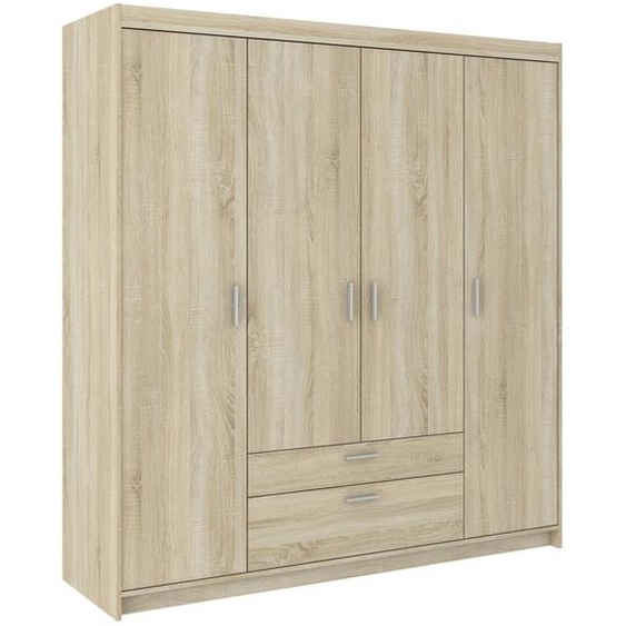 AX LIVING Armoire à tiroirs Garderobe Sonoma chene Storicos 4P 176,3 cm