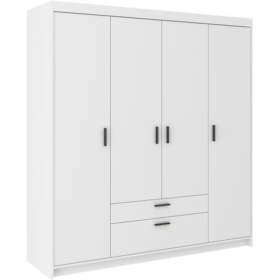 AX LIVING Armoire à tiroirs Penderie blanche Armoire Storicos 4P 176,3 cm