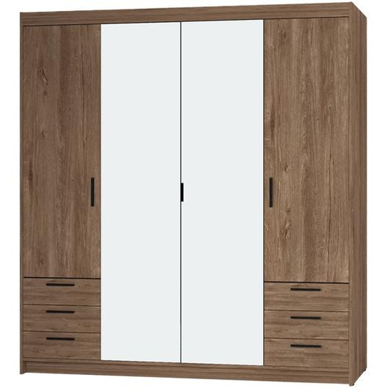 AX LIVING Armoire avec miroir chene Lefkas Storicos 4P6T 176,3