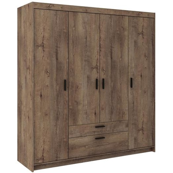AX LIVING Armoire à tiroirs Garderobe chene Lefkas Storicos 4P 176,3 cm