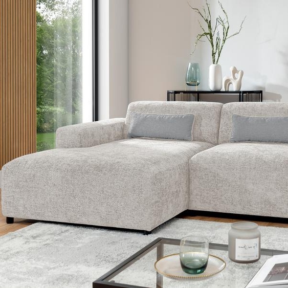 AX LIVING Beige Canapé dangle Jughlio en L 240cm moderne & élégant L