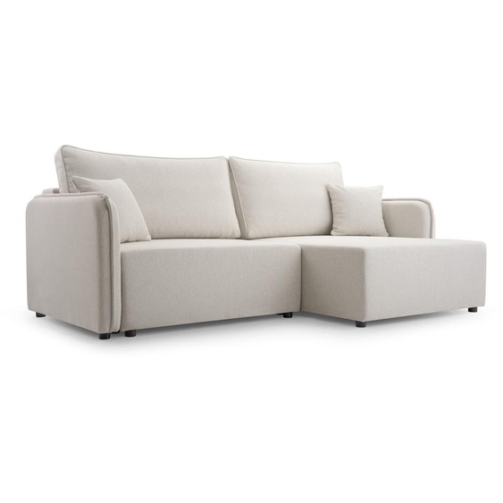 AX LIVING beige L Canapé Mentone Canapé pour salon crème 227 cm R