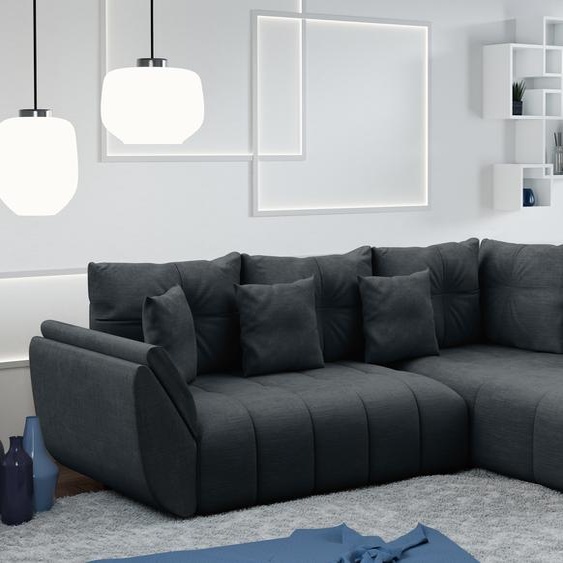 AX LIVING Canapé d angle convertible Kayseri canapé gris 266 cm