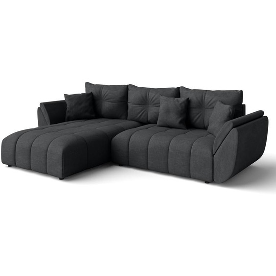 AX LIVING Canapé d angles convertible Verciani canapé méridien gris foncé