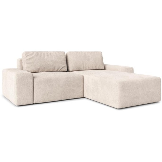 AX LIVING Canapé dangle Arkleton Forme L Beige Moderne 260cm - Style & Confort R