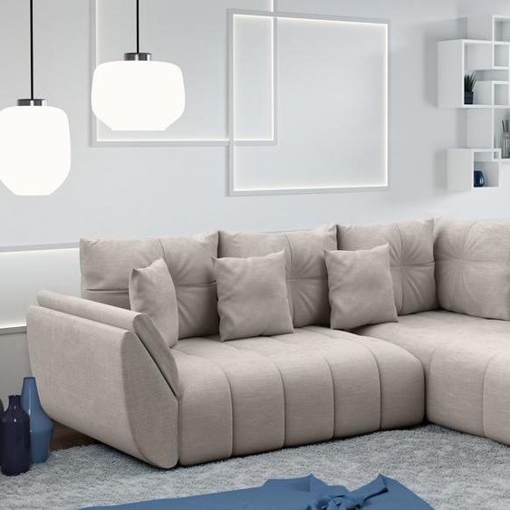AX LIVING Canapé d angle convertible Kayseri canapé beige 268 cm