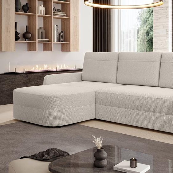 AX LIVING Canapé dangle avec fonction sommeil Nebbiolo largeur 250 cm - beige Canapé dangle