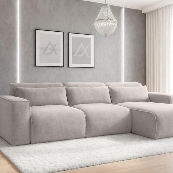 AX LIVING Canapé dangle convertible Ruyam Crème 310 cm R