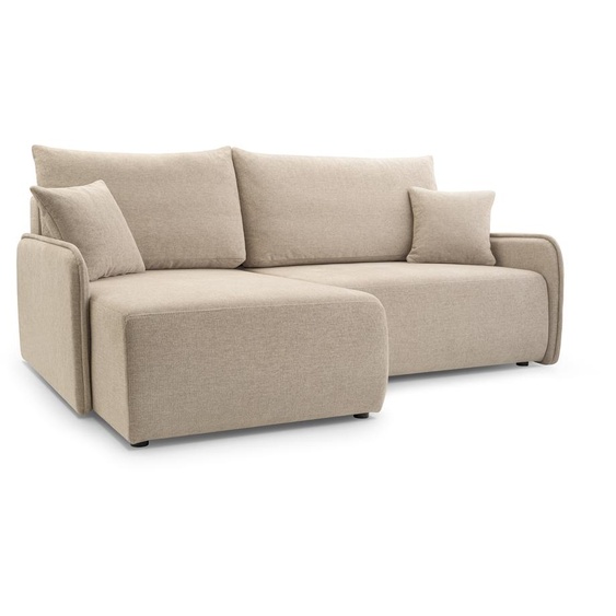 AX LIVING Canapé en Beige Crème Marittimo Fonction sommeil 198cm Largeur L